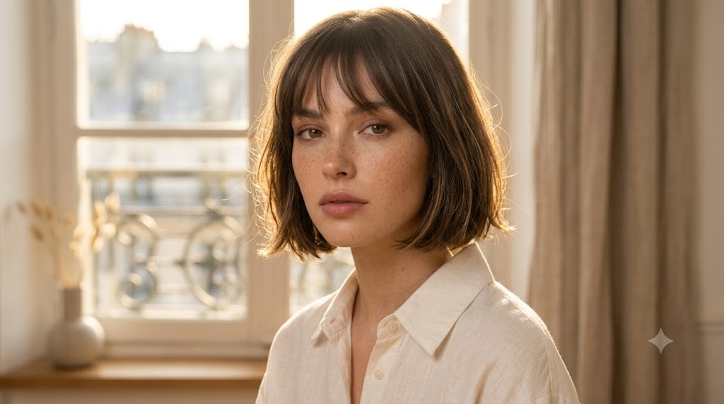 The French Girl Bob with Wispy Bangs